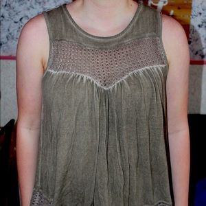 Army Green Altar’d State Tank Top